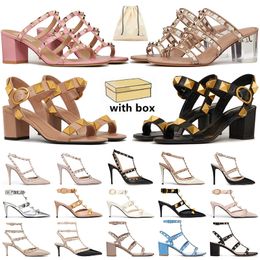 Famous designer sandals womens summer high heels sandles platform slipper black white pink blue wedge sandels slides lady party club office slipper des chaussures