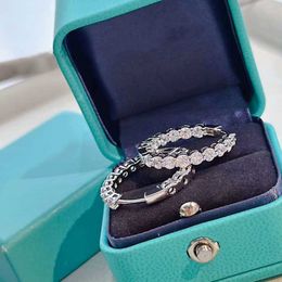 2024 New Fashion Designer Diamond luxury Jewellery Cross earring Women 925 sterling silver Gold knot Earrings Girl Valentines Day Gift