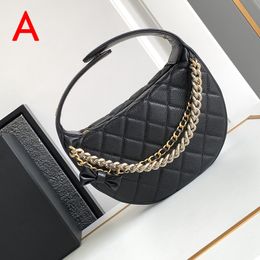 The calfskin Clutch Bag Designer Bag Mini caviar Banquet bag luxury chain lady handbag With box LC410