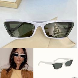New 2021 Trend fashion designer sunglasses INSIDE STORY Vintage personality cat eye small frame women glasses Top quality Come wit7051064