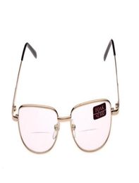 Classic Unisex Metal Frame Bifocal Reading Glasses Spectacles Reader Clear Sunglasses Eyeglass Diopter 1040 10PcsLot 7177699