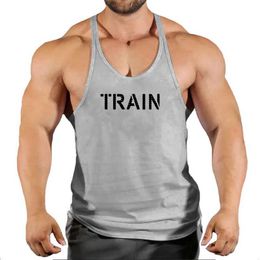 Men's Tank Tops Clothing Bodybuilding Shirt Men Top for Slveless Sweatshirt Gym T-shirts Suspenders Man Mens Vest Stringer T240428
