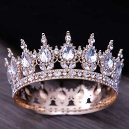 Tiaras Vintage Princess Pink Crystal Tiara Crown Diadem Party Wedding Baroque Rhinestone Bridal Crown Hair Jewelry Accessories