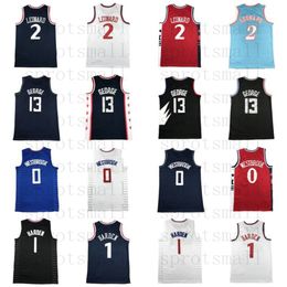 2024/25 New 2 Kawhi Leonard 13 Paul George Basketball Jerseys Mens 0 Westbrook Harden City Sleeveless Shirt S-XXL