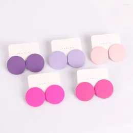 Stud Earrings 1 Pair Fashion Acrylic Personality Candy Color For Women Big Round Colorful Party Piercing Jewelry