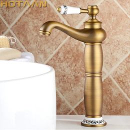 Set Bathroom Basin Faucet Antique Bronze Brass Mixer Solid Copper Europe Style Tap Torneiras Para Banheiro Crane Yt5085