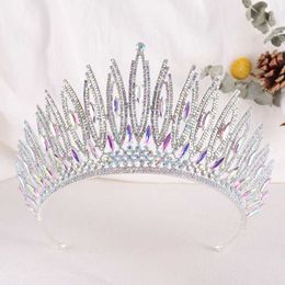 Tiaras Different Style Bridal Wedding Dress Crown Tiara Girls Party Elegant AB Crystal Crown Hair Accessories Headwear Jewellery