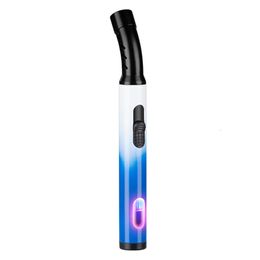 New Design Colourful Straight Iatable Lighter Blue Flame Custom Lighter Torch Lighter