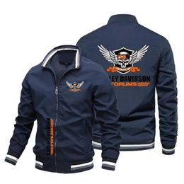 Men's Jackets 2023 New Mens Leisure Jacket Locomotive Print Senior Locomotive Racing Leisure Sports Locomotive Coat Large size T240428