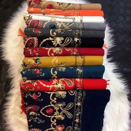 High-quality Ethnic Style Embroidered Cashmere Scarf Shawl For Women Autumn And Winter New High-end Embroidery Thickened Warm Factory