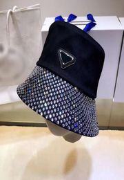 Fashion Diamond Buckets Hat Luxury Designers Hats Caps For Womens Men Winter Beanie Casquettes Fisherman Hat High Quality Baseball5693511