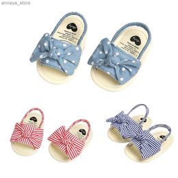 Sandals Baby girl princess arched shoes toddler summer sandals cotton non slip shoesL240429