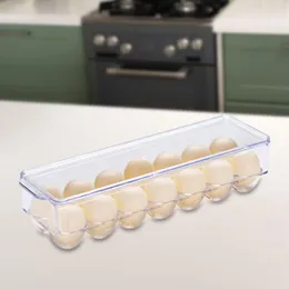 Storage Bottles Egg Container For Refrigerator 14 Eggs Tray With Lid Organiser Bin Kitchen Home Fridge Organisation
