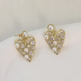Stud Earrings 24 Geometric Bow Set Diamond Pearl Women's Superior Temperament Love Starfish