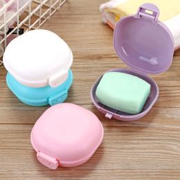 Set 1PC Soap Box Shower Plate Hiking Bathroom Home Case Container Travel Holder Dish Colorful