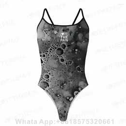 Women's Swimwear Love The Pain Women Swimsuit Sexy One-piece Comfort Suit Bikini Quick Dry Bathing Functional Training