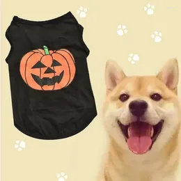 Dog Apparel Pet Cat Pumpkin Halloween Costumes Cotton Shirts Puppy Clothes