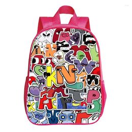 Backpack Cartoon Alphabet Lore Kids Kindergarten Bag Hight Quality Backpacks Baby Girls Pink Bookbag Mochila Childcare Schoolbag