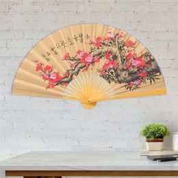 Decorative Figurines Hanging Fan Folding Fans Chinese Wall For Weddings Handheld Pendant Giant Paper