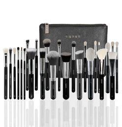 Yavay 25pcs Pennelli Makeup Brushes Set Professional Blending Premium Artist Yavay Leather Bag Make Up Cosmetic Brush Tools Kit9965333