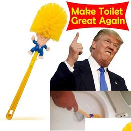 Toilet Brushes Holders Donald Trump Brush Paper Bundle Funny Political Gag Novelty Believe Me Make Your Great Again Drop Delivery Home Otwok