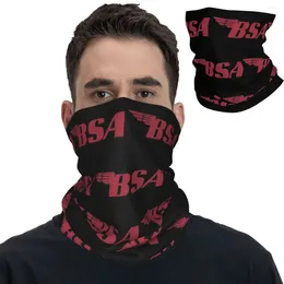 Scarves Vintage Red BSA Bandana Neck Cover Printed Motorcycles Magic Scarf Warm Face Mask Cycling For Men Women Adult Windproof