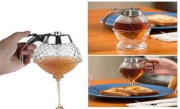 wholes Clear Honey Syrup Dispenser Acrylic Kitchen Holder Pot Container Cooking tool dessert tool9659619