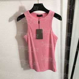 Women Cropped Singlet Sexy Sleeveless Tank Letter Tops Luxury Summer Tanks Vest Top Embroidered Singlets
