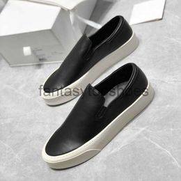 The Row TR new shoes Lefu shoes 22 put on simple style leather casual sports small white shoes for women