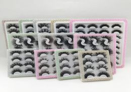 9 pairs lash book handmade mink lashes extension dramatic eyelash fluffy eyelashes book makeup eyes cilios9041186