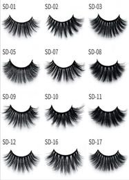 3D mink eyelashes whole 30 style natural long lashes hand made false full strip makeup false eyelash In Bulk5994042