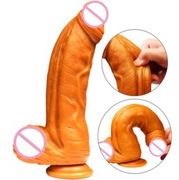 Realistic Dildos With Suction Cup Soft Golden Great Big Peins Vagina Masturbation Stimulation Sex Toys For Woman64452431930698