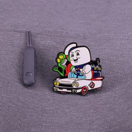 Halloween Horror Ghost Enamel Pins Ghostbusters Drama Backpack Badges Weird Brooch for Clothes Fashion Jewellery Accessories pin S10005