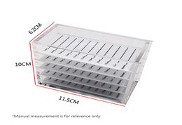 5 Layers Transparent Eyelash Box Storage Box Organiser Acrylic Lash Pallet Holder Case Grafting Display Makeup2327508