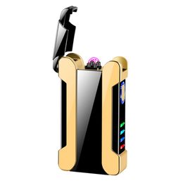 Multifunctional Projection Double Arc Lighter With Customizable Windproof Lighter