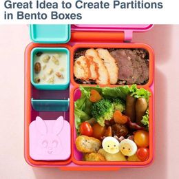 Bento Boxes 1/2/4PCS Silicone Snack Container with Lid Reusable Kids Lunch Boxes Spill-proof Sauce Containers Food Storage Containers