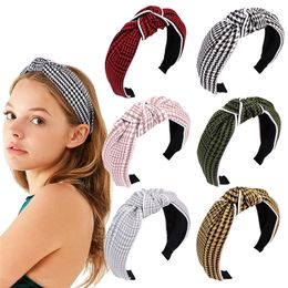 Wide Women Headpiece Classic Swallow Gird Print Cloth Knot Headband for Female Daily Shopping Head Wears
