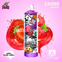 Atvs 12000 13000 Puffs Disposable E-cigarettes 12K 13K Puff Bar 5% Nicotine Vape Pen 12 Flavors Vapes 15ml Prefilled Pod Vaper with RGB Light