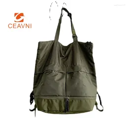 Backpack CEAVNI 2024 Trendy Fashion Student Shoulder Bag Large Capacity Multifunctional Handbag In College Students School
