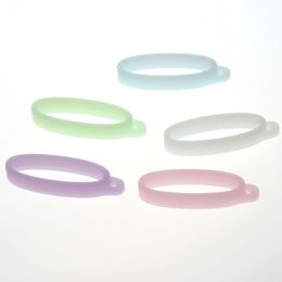40mm Silicone Lanyard Band Luminous Glow in the Dark Silicon Necklace O Ring Clips String Neck Rope Chain Strap Colour