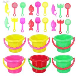 Sand Play Water Fun 24 Pcs Infant Toys Beach Bucket Mini Children Sand Camping for Buckets Plastic Kid Toddler d240429