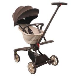 Strollers# Childrens stroller portable folding luxury travel high view four wheel shock absorber lightweight Q240429