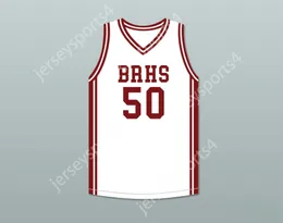 CUSTOM NAY Name Mens Youth/Kids TERRELL OWENS 50 BENJAMIN RUSSELL HIGH SCHOOL WILDCATS WHITE BASKETBALL JERSEY TOP Stitched S-6XL