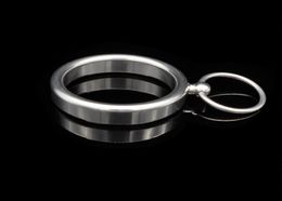 Male Stainless Steel Ball Scrotum Stretcher Cock Ring Enhancer Squeeze Pendant Penis Restraints Bondage SM Sexy Toys DoctorMonalis8146398