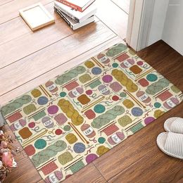 Carpets Non-slip Doormat KNIT Or CROCHET Carpet Bath Bedroom Mat Outdoor Indoor Modern