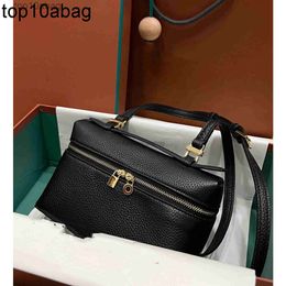 loro piano bag Womens bags Loro pianaly fashion Extra Pocket L19 genuine leather designer top quality Two way zipper handbags