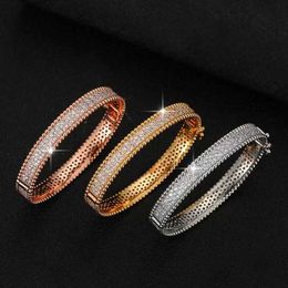 Van Cl ap classic High version pure silver kaleidoscope full sky star bracelet for women 18k rose gold ins Korean high end diamond