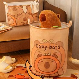 Storage Baskets Dirty Clothes Basket Capibala Laundry Basket Bath Baskets Toy Storage Box Cute Shopping Organisation Room Container