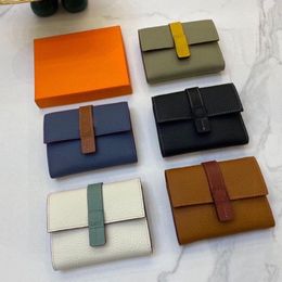 High-end Designer wallet 90% Factory Hot sales Wholesale Men's and women's new Genuine Leather Card bag with multi-card slot fashion simple key pocket Coin wallet Luxury