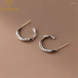 Stud Earrings XIYANIKE Vintage Thai Silver Twisted For Women Girl Fashion Retro Jewellery Party Friend Gift Pendientes Mujer